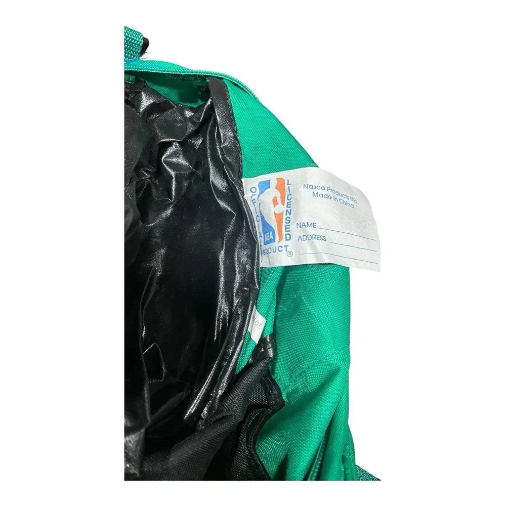 Vintage 90s Boston Celtics Duffle Gym‎ Bag Green Adjustable Strap Logo 17